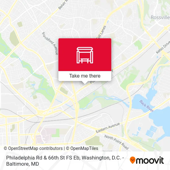 Philadelphia Rd & 66th St FS Eb map