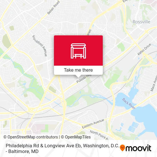 Philadelphia Rd & Longview Ave Eb map