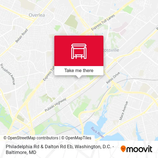 Philadelphia Rd & Dalton Rd Eb map