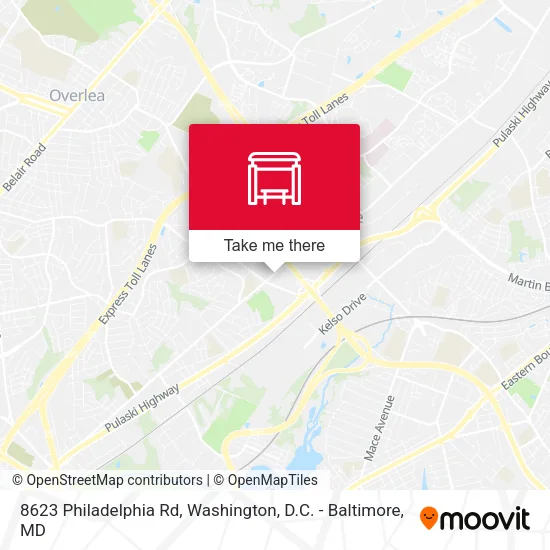 8623 Philadelphia Rd map