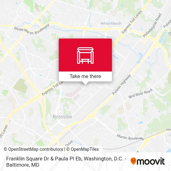 Franklin Square Dr & Paula Pl Eb map