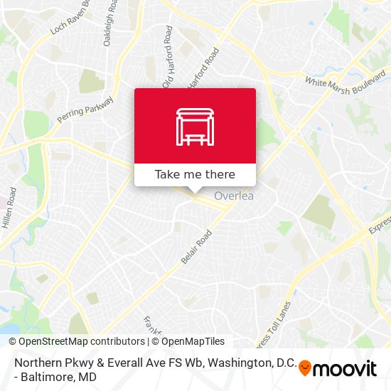 Northern Pkwy & Everall Ave FS Wb map