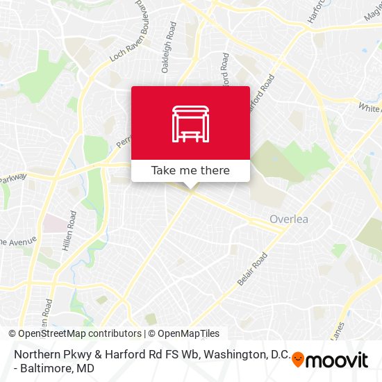 Northern Pkwy & Harford Rd FS Wb map