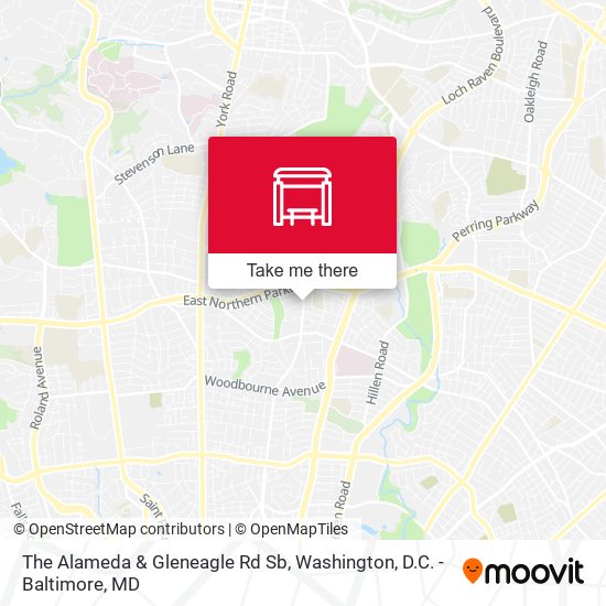 Mapa de The Alameda & Gleneagle Rd Sb