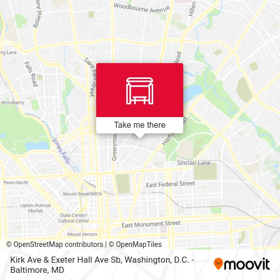 Kirk Ave & Exeter Hall Ave Sb map