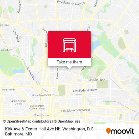 Kirk Ave & Exeter Hall Ave Nb map