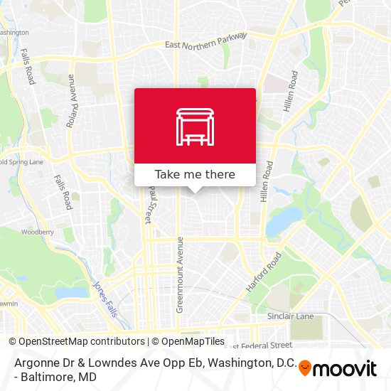Argonne Dr & Lowndes Ave Opp Eb map