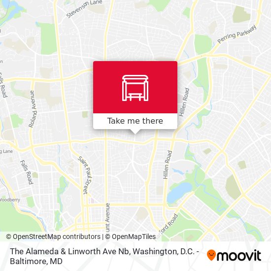 The Alameda & Linworth Ave Nb map