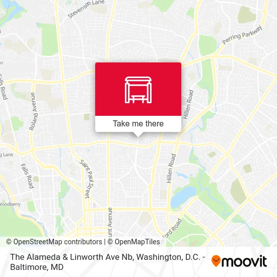 The Alameda & Linworth Ave Nb map
