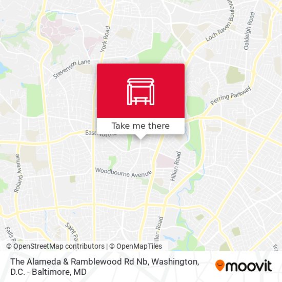 The Alameda & Ramblewood Rd Nb map