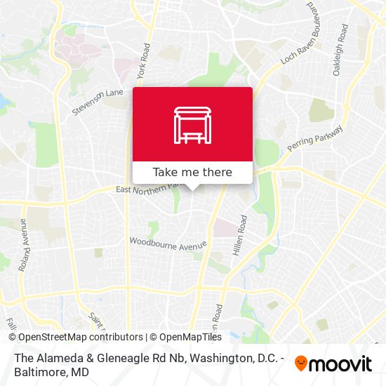 The Alameda & Gleneagle Rd Nb map
