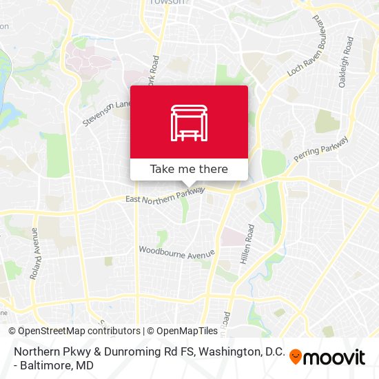 Northern Pkwy & Dunroming Rd FS map
