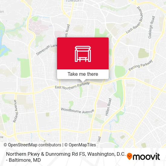 Northern Pkwy & Dunroming Rd FS map