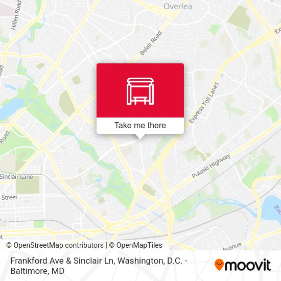 Mapa de Frankford Ave & Sinclair Ln