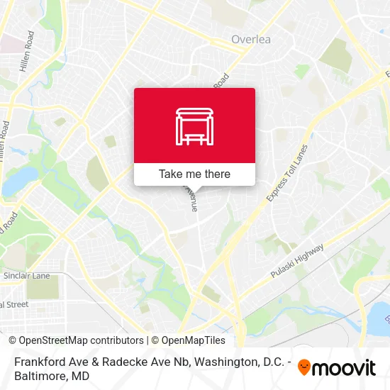 Mapa de Frankford Ave & Radecke Ave Nb
