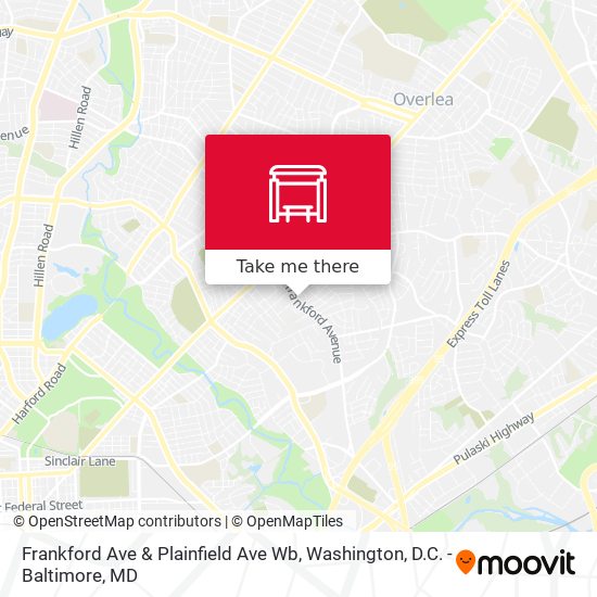 Mapa de Frankford Ave & Plainfield Ave Wb