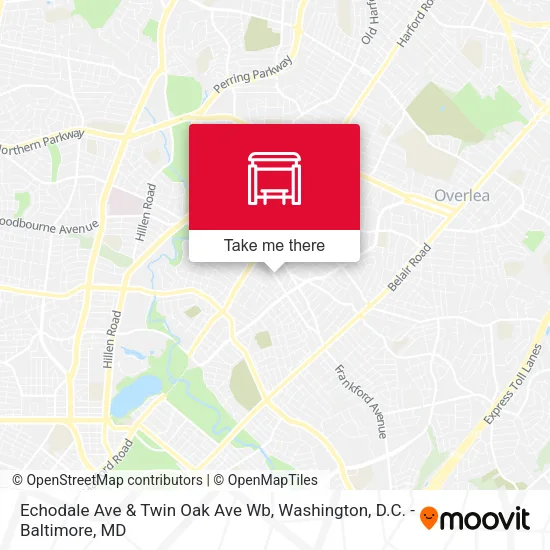Mapa de Echodale Ave & Twin Oak Ave Wb
