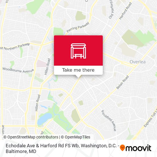 Echodale Ave & Harford Rd FS Wb map