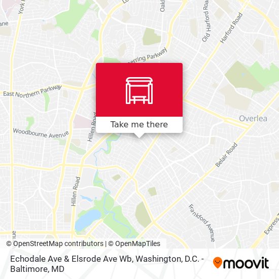 Echodale Ave & Elsrode Ave Wb map