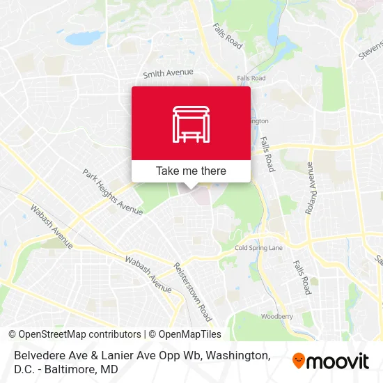 Mapa de Belvedere Ave & Lanier Ave Opp Wb