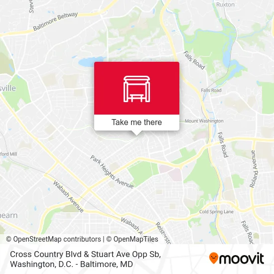 Cross Country Blvd & Stuart Ave Opp Sb map