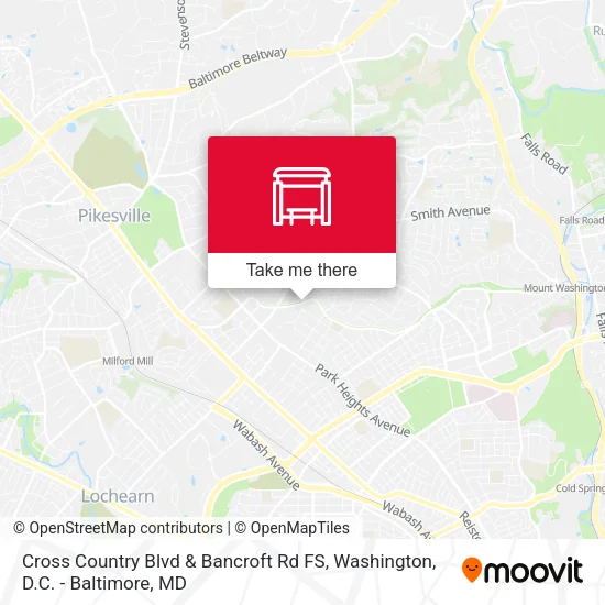 Cross Country Blvd & Bancroft Rd FS map