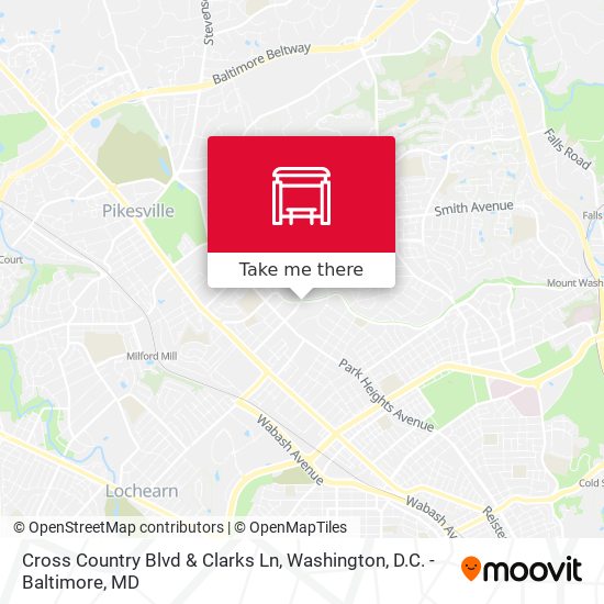 Mapa de Cross Country Blvd & Clarks Ln