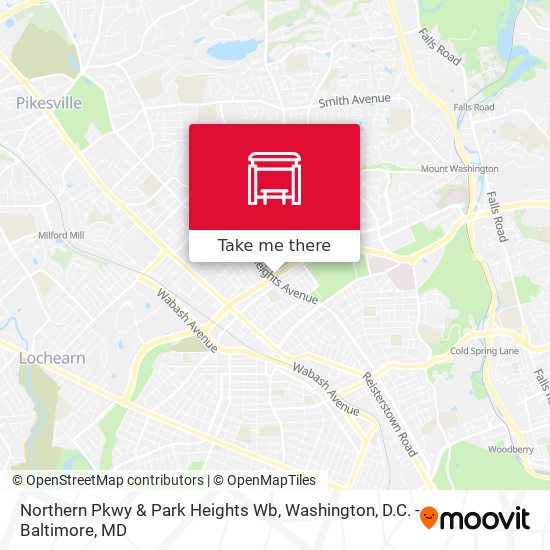 Mapa de Northern Pkwy & Park Heights Wb
