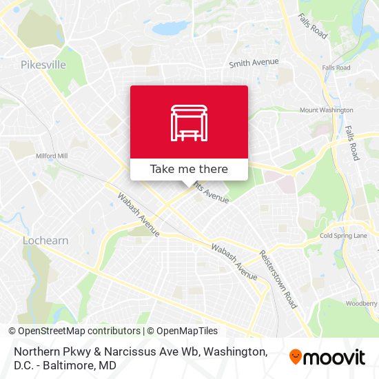 Mapa de Northern Pkwy & Narcissus Ave Wb