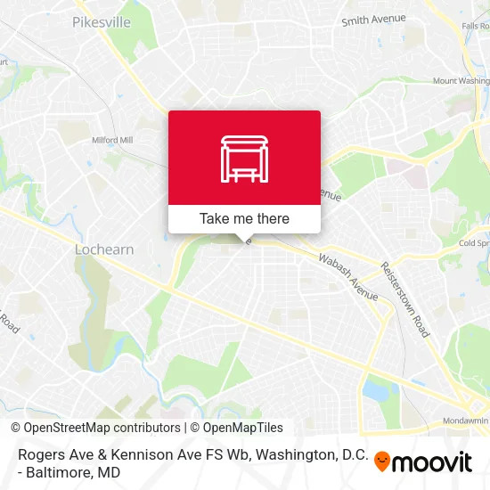 Rogers Ave & Kennison Ave FS Wb map