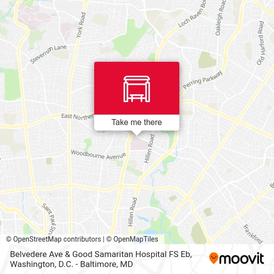 Belvedere Ave & Good Samaritan Hospital FS Eb map