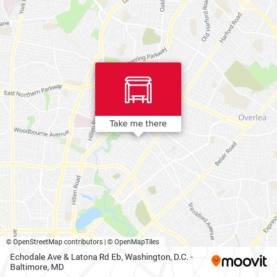 Echodale Ave & Latona Rd Eb map