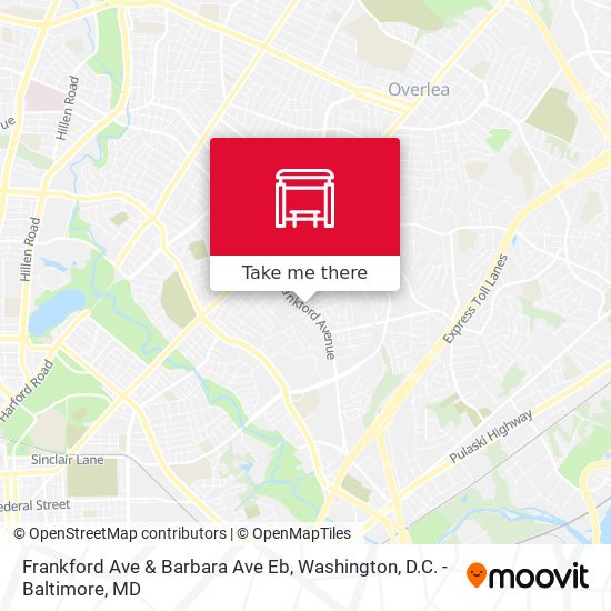 Frankford Ave & Barbara Ave Eb map