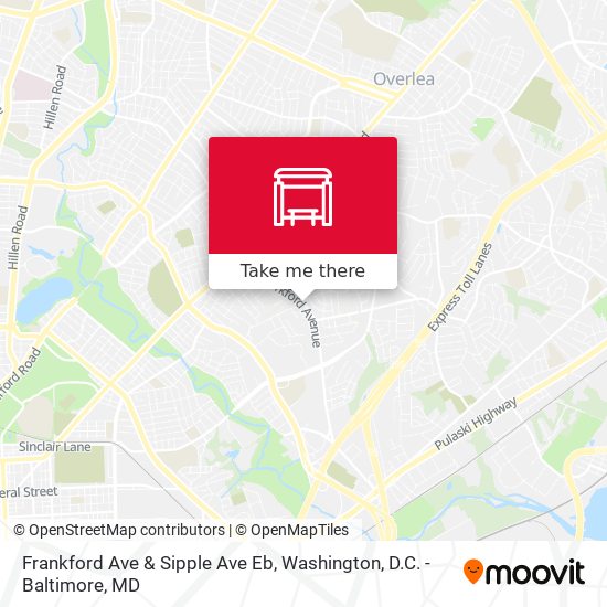 Frankford Ave & Sipple Ave Eb map