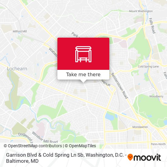 Mapa de Garrison Blvd & Cold Spring Ln Sb