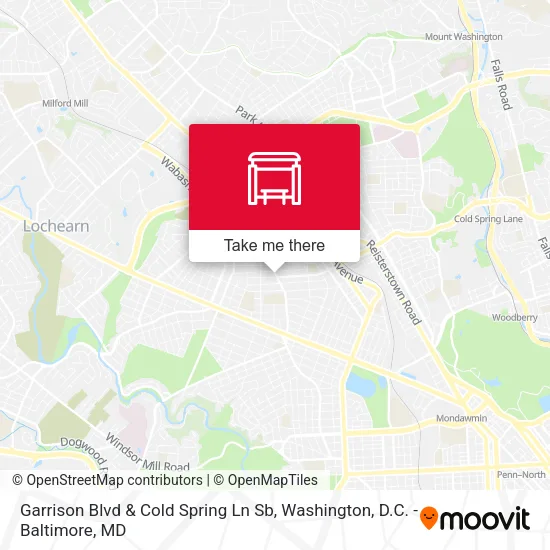Garrison Blvd & Cold Spring Ln Sb map