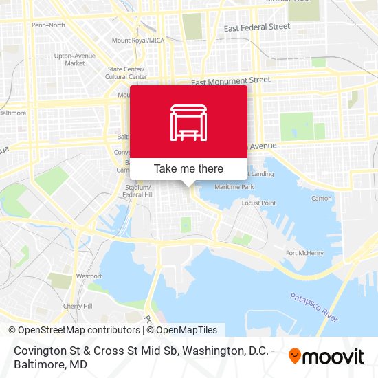 Mapa de Covington St & Cross St Mid Sb