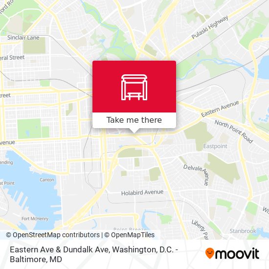 Mapa de Eastern Ave & Dundalk Ave