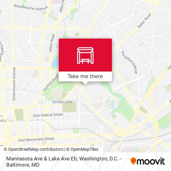 Mannasota Ave & Lake Ave Eb map