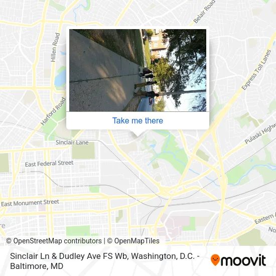 Mapa de Sinclair Ln & Dudley Ave FS Wb