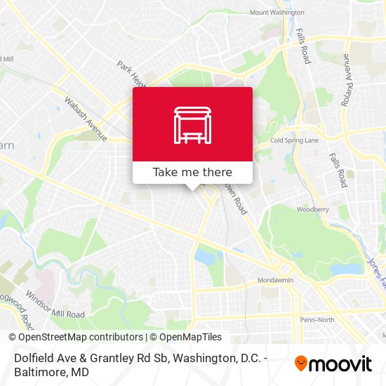 Dolfield Ave & Grantley Rd Sb map
