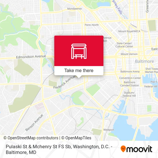 Pulaski St & Mchenry St FS Sb map