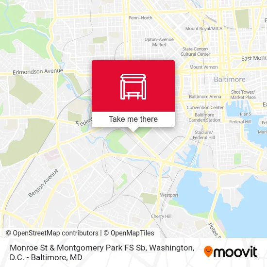 Monroe St & Montgomery Park FS Sb map