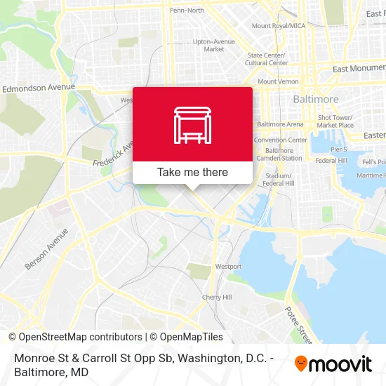 Monroe St & Carroll St Opp Sb map