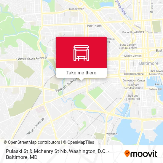 Pulaski St & Mchenry St Nb map