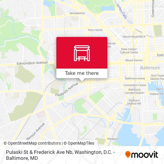 Mapa de Pulaski St & Frederick Ave Nb