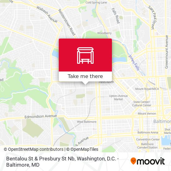 Mapa de Bentalou St & Presbury St Nb