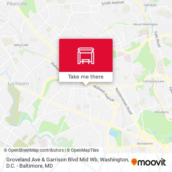 Mapa de Groveland Ave & Garrison Blvd Mid Wb