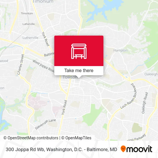 300 Joppa Rd Wb map