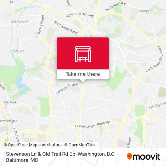 Stevenson Ln & Old Trail Rd Eb map